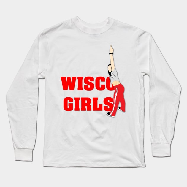 wisco girl 1 Long Sleeve T-Shirt by medo art 1